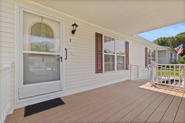 7 Rose Ct, East Windsor, CT 06088 - view of wooden porch