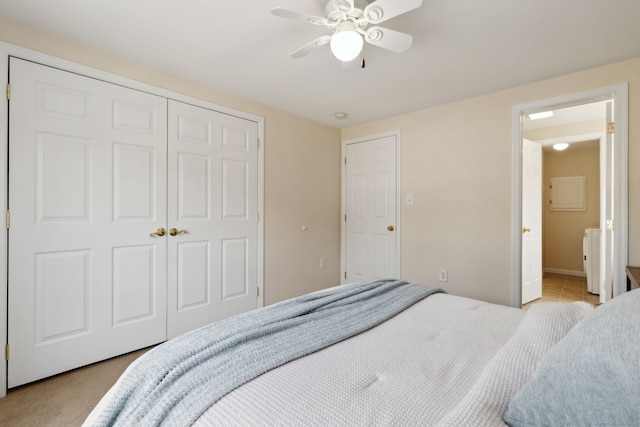 7 Rose Ct, East Windsor, CT 06088 - bedroom featuring a closet and a ceiling fan