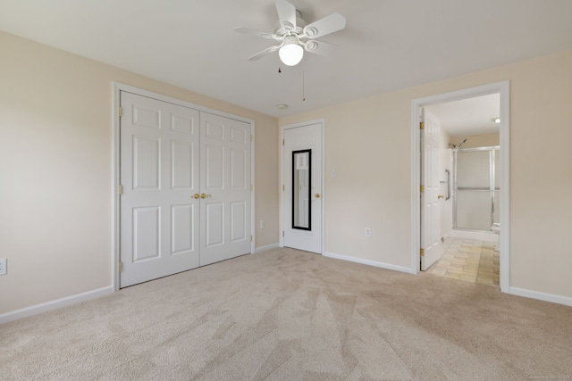 7 Rose Ct, East Windsor, CT 06088 - unfurnished bedroom with baseboards, carpet floors, a closet, and connected bathroom