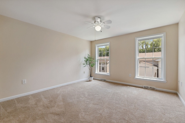 7 Rose Ct, East Windsor, CT 06088 - carpeted empty room featuring ceiling fan and baseboards