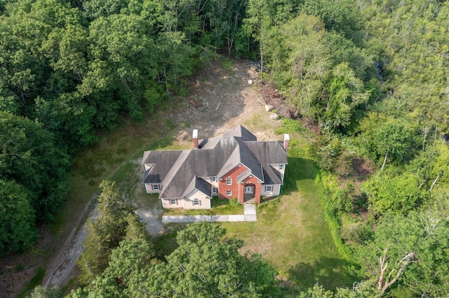 501 Taylor Hill Rd, Griswold, CT 06351 - view from above of property featuring a heavily wooded area