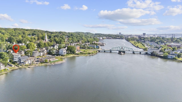 728 Quinnipiac Ave, New Haven, CT 06513 - aerial view of a nearby body of water and a notable bridge