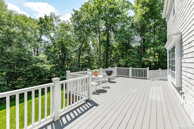 59 Davids Hill Rd, Woodbury, CT 06798 - wooden deck with a lawn