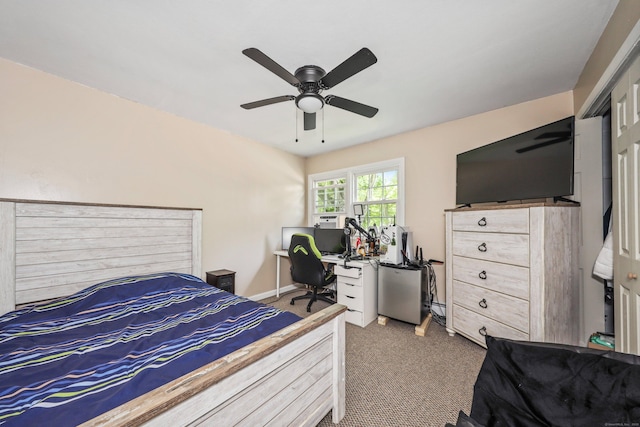 69 Ponham St, Waterbury, CT 06708 - carpeted bedroom with a ceiling fan and baseboards