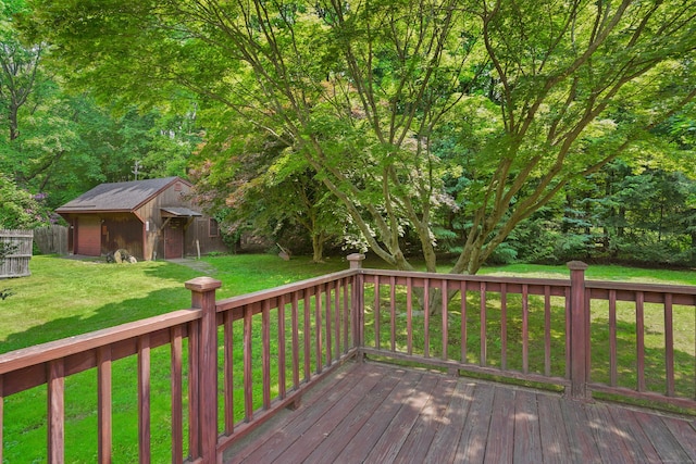2 Stowe Pl, Trumbull, CT 06611 - wooden terrace featuring a shed