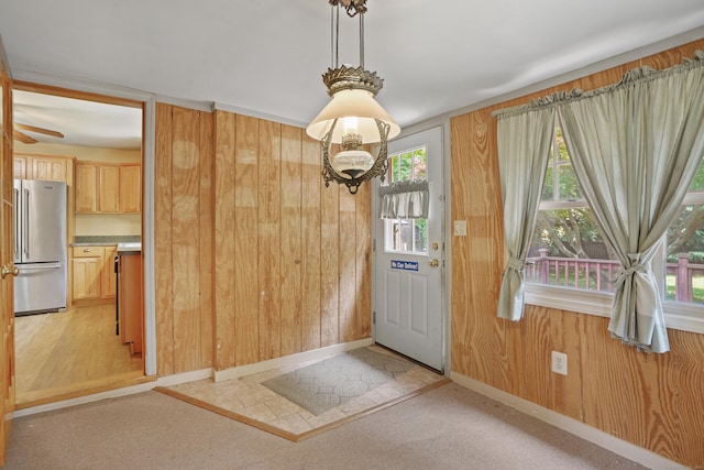 2 Stowe Pl, Trumbull, CT 06611 - foyer with wood walls