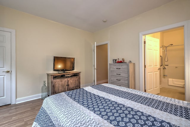 123 Meadow Brook Rd Unit 123, Oxford, CT 06478 - bedroom with wood finished floors and ensuite bath