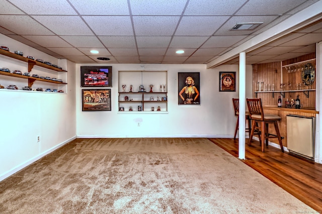 123 Meadow Brook Rd Unit 123, Oxford, CT 06478 - carpeted spare room with a paneled ceiling and recessed lighting
