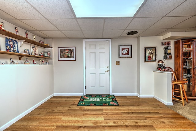 123 Meadow Brook Rd Unit 123, Oxford, CT 06478 - foyer entrance with a paneled ceiling and wood finished floors