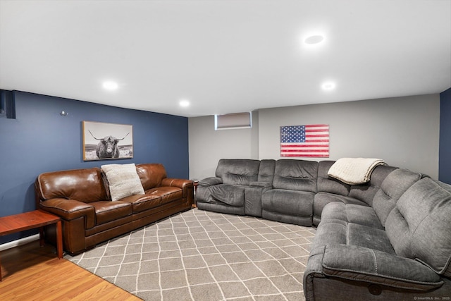 185 Lovers Ln, Fairfield, CT 06824 - living area with wood finished floors and recessed lighting