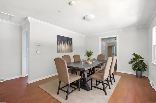 26 Paula Rd, East Haddam, CT 06423 - dining area featuring light wood finished floors and ornamental molding