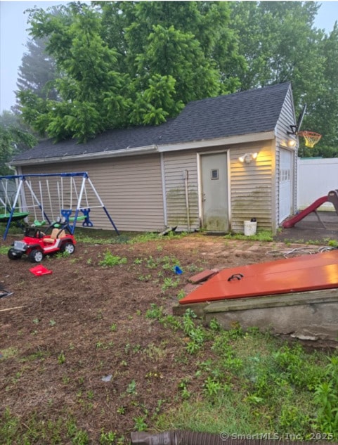 6 Cedar St, Enfield, CT 06082 - view of outbuilding featuring a playground