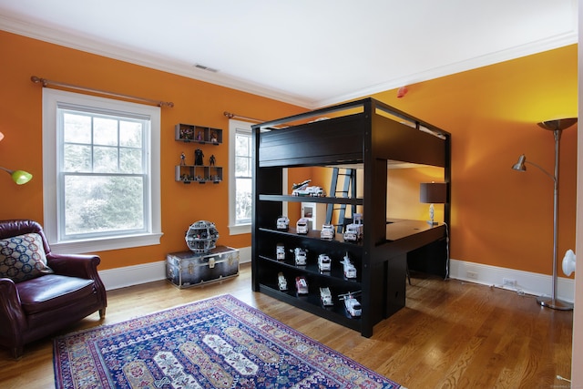3 Ridgebury Rd, Simsbury, CT 06001 - bedroom with crown molding, wood finished floors, and baseboards