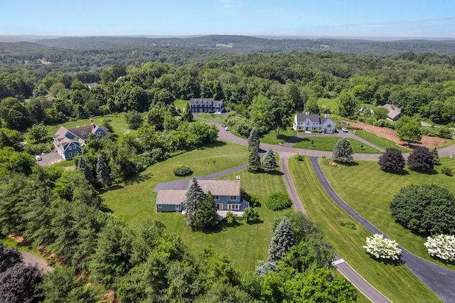101 Overton Farm Dr, Southbury, CT 06488 - drone / aerial view of a heavily wooded area