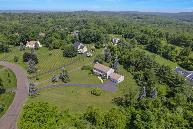 101 Overton Farm Dr, Southbury, CT 06488 - drone / aerial view of a heavily wooded area