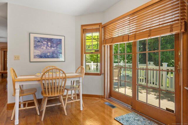 101 Overton Farm Dr, Southbury, CT 06488 - dining area with wood finished floors