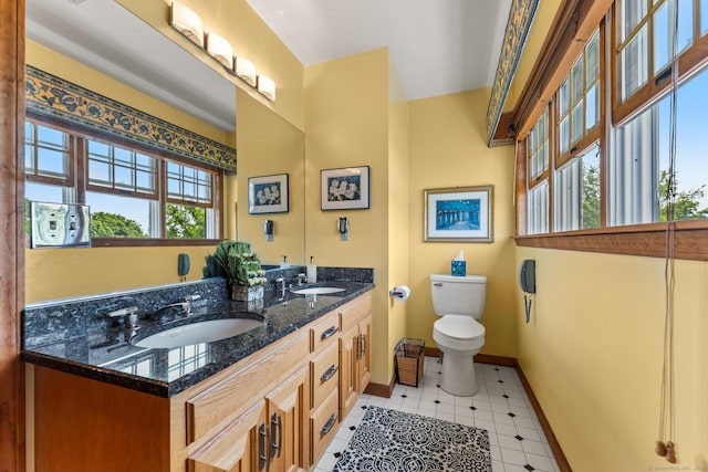 101 Overton Farm Dr, Southbury, CT 06488 - full bathroom featuring toilet and double vanity