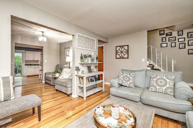 39 Jackson Dr Unit 39, Milford, CT 06460 - living room with light wood-style floors and stairs