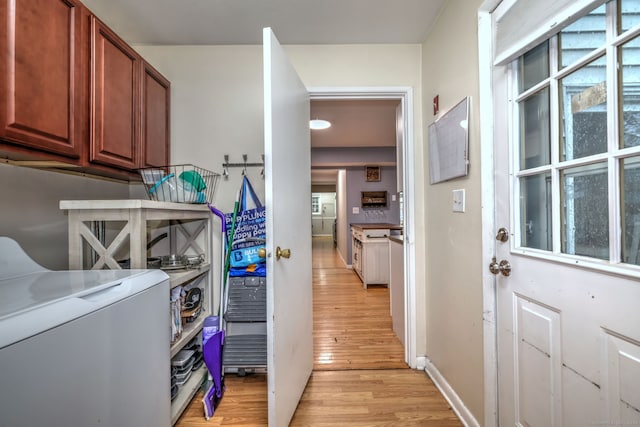 39 Jackson Dr Unit 39, Milford, CT 06460 - washroom featuring cabinet space, light wood finished floors, and baseboards