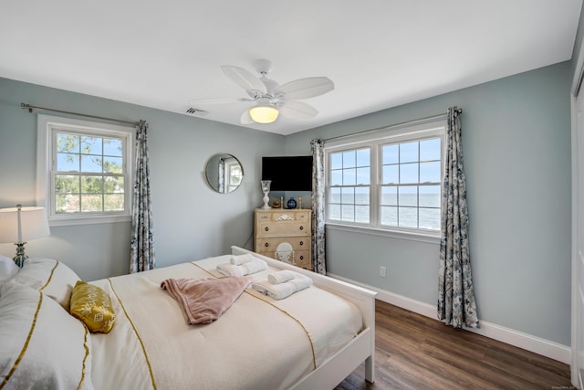 74 Morgan Ave, East Haven, CT 06512 - bedroom featuring wood finished floors, baseboards, and ceiling fan