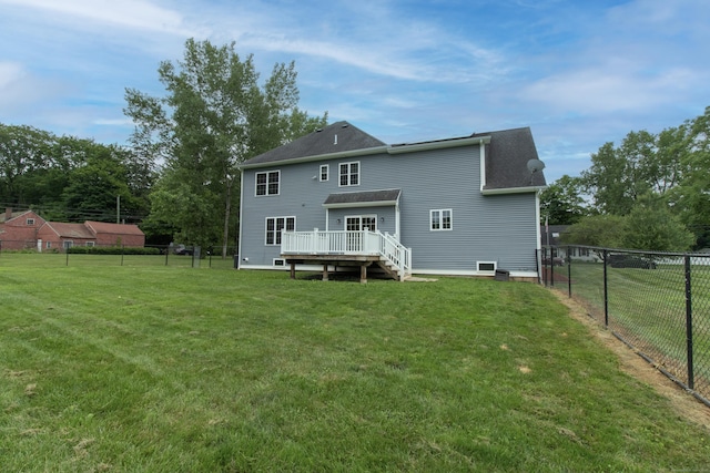 1705 Orchard Rd, Berlin, CT 06037 - back of house featuring a wooden deck and a fenced backyard