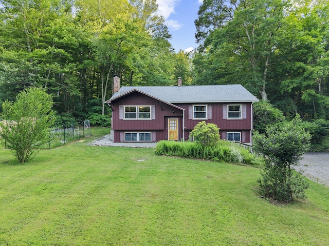 9 Philip Ln, Ledyard, CT 06339 - bi-level home with a chimney