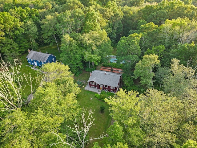 9 Philip Ln, Ledyard, CT 06339 - aerial view of property and surrounding area with a forest