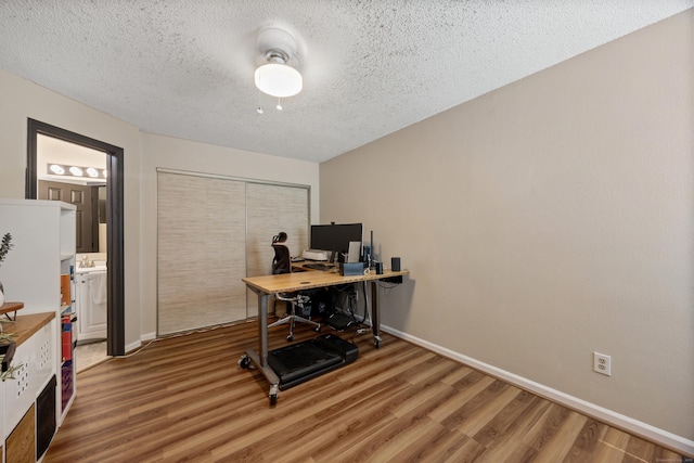 136 Carriage Crossing Ln Unit 136, Middletown, CT 06457 - office featuring wood finished floors and a textured ceiling