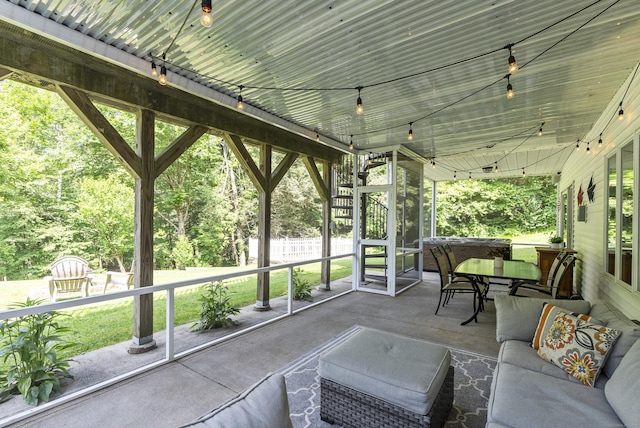 109 Andrew Dr, Canton, CT 06019 - view of patio featuring an outdoor hangout area