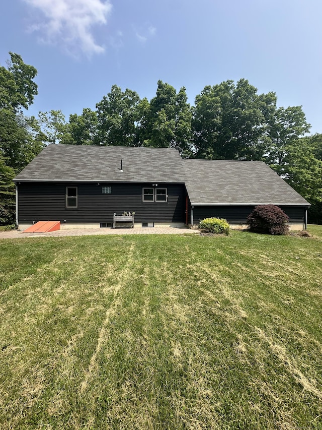 115 Morgan Rd, Salem, CT 06420 - rear view of property with a patio and a lawn
