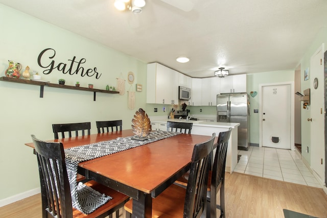 47 Pebble Dr, Newington, CT 06111 - dining space with ceiling fan and light wood-type flooring