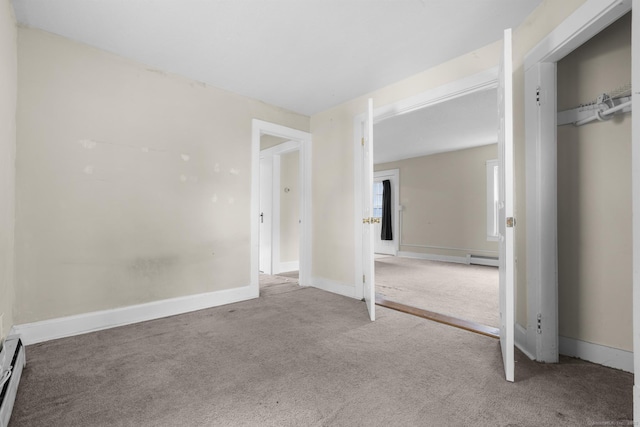 3 Price Ct, East Hartford, CT 06108 - unfurnished bedroom with carpet flooring, baseboard heating, and baseboards