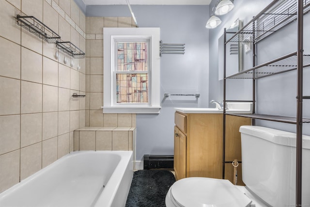 3 Price Ct, East Hartford, CT 06108 - bathroom with toilet, a tub, and vanity