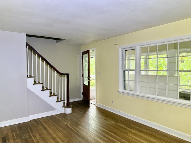 37 Thorpe Ave, Meriden, CT 06450 - entrance foyer featuring hardwood / wood-style flooring, baseboards, and stairs
