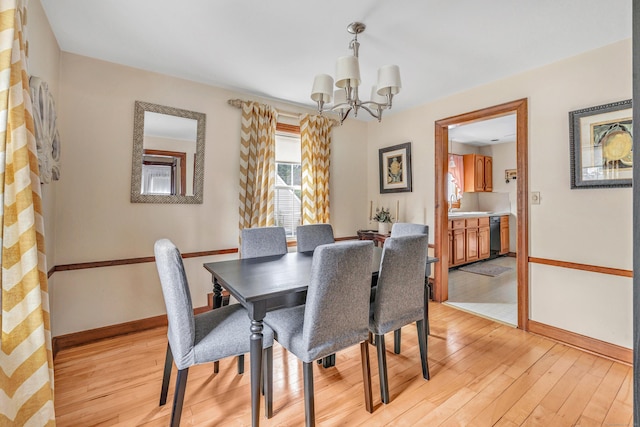 40 Cutspring Rd, Stratford, CT 06614 - dining room featuring a chandelier and light wood finished floors
