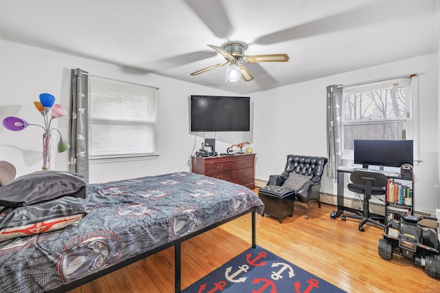 575 W Todd St, Hamden, CT 06518 - bedroom with wood finished floors and a ceiling fan