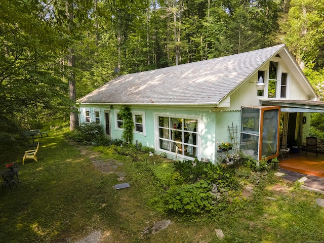 28 Oak Dr, Woodstock, CT 06282 - view of outdoor structure featuring a forest view