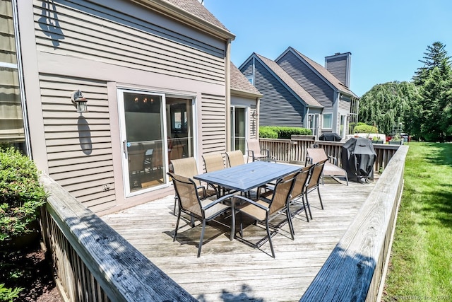 230 New Canaan Ave Apt 2, Norwalk, CT 06850 - wooden terrace featuring outdoor dining space