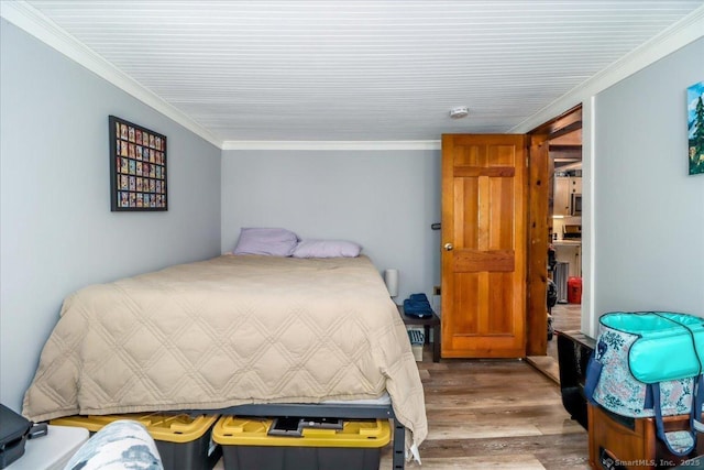 206 Litchfield Tpke, Washington, CT 06777 - bedroom with wood finished floors and ornamental molding