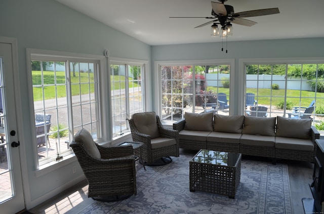 55 Cloudland Rd, North Haven, CT 06473 - sunroom / solarium with vaulted ceiling and wood finished floors