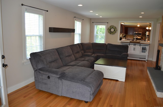 55 Cloudland Rd, North Haven, CT 06473 - living area with wood finished floors and recessed lighting