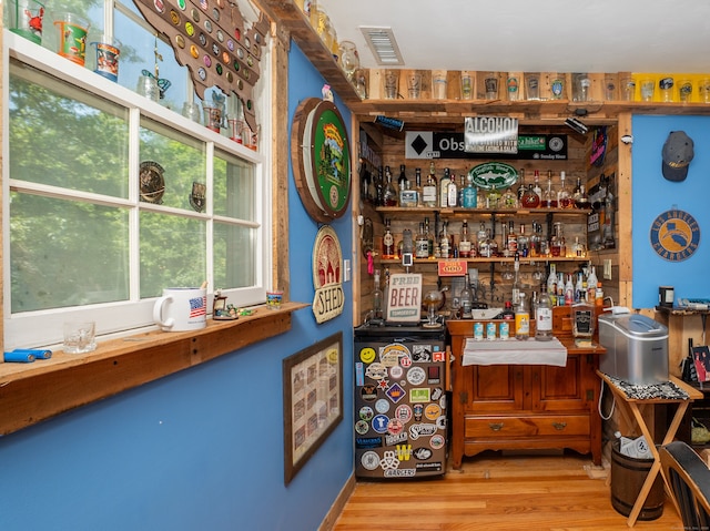 791 Ives Row, Cheshire, CT 06410 - indoor dry bar with light wood finished floors
