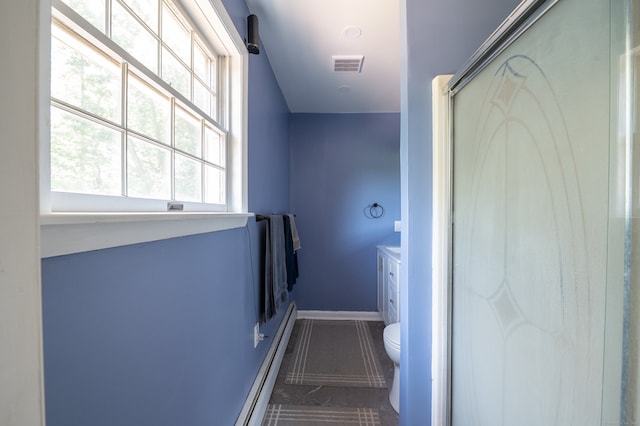 791 Ives Row, Cheshire, CT 06410 - staircase with marble look tiles, baseboards, and a baseboard radiator