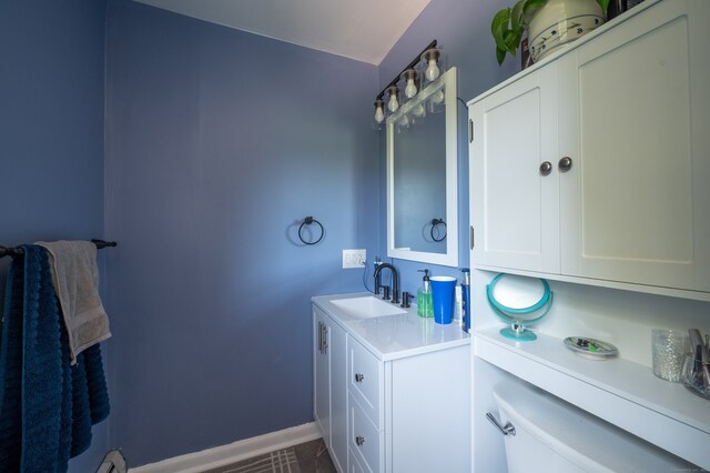 791 Ives Row, Cheshire, CT 06410 - bathroom with vanity, toilet, and baseboards