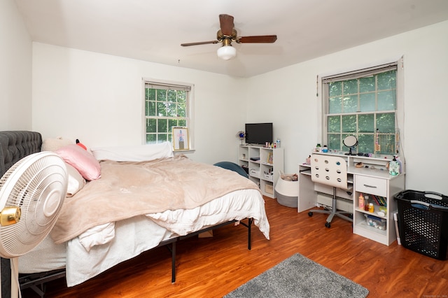 791 Ives Row, Cheshire, CT 06410 - bedroom featuring wood finished floors and a ceiling fan