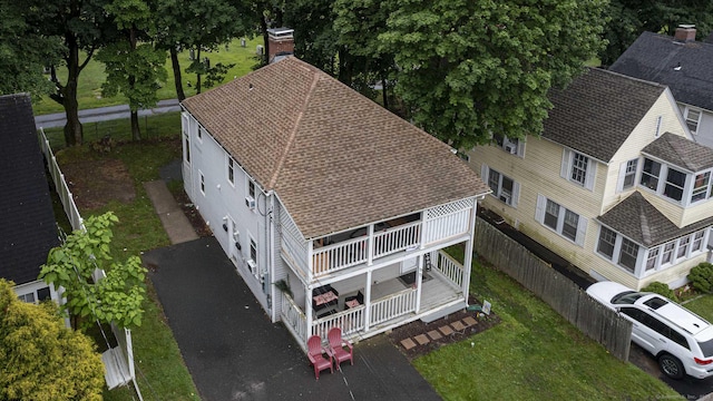 72 Beech St, Bristol, CT 06010 - aerial view of property and surrounding area