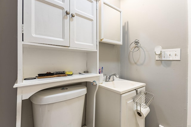72 Beech St, Bristol, CT 06010 - half bathroom featuring vanity and toilet