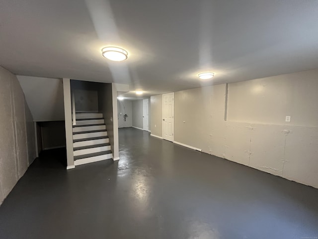 20 Cossett St, Waterbury, CT 06704 - finished basement featuring stairs
