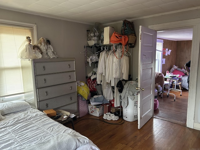 48 Anderson St, Naugatuck, CT 06770 - bedroom with ornamental molding and wood finished floors