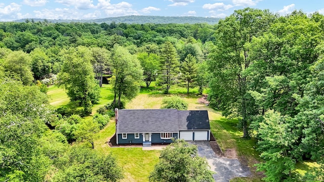 890 Copper Hill Rd, Suffield, CT 06093 - view of subject property with a forest